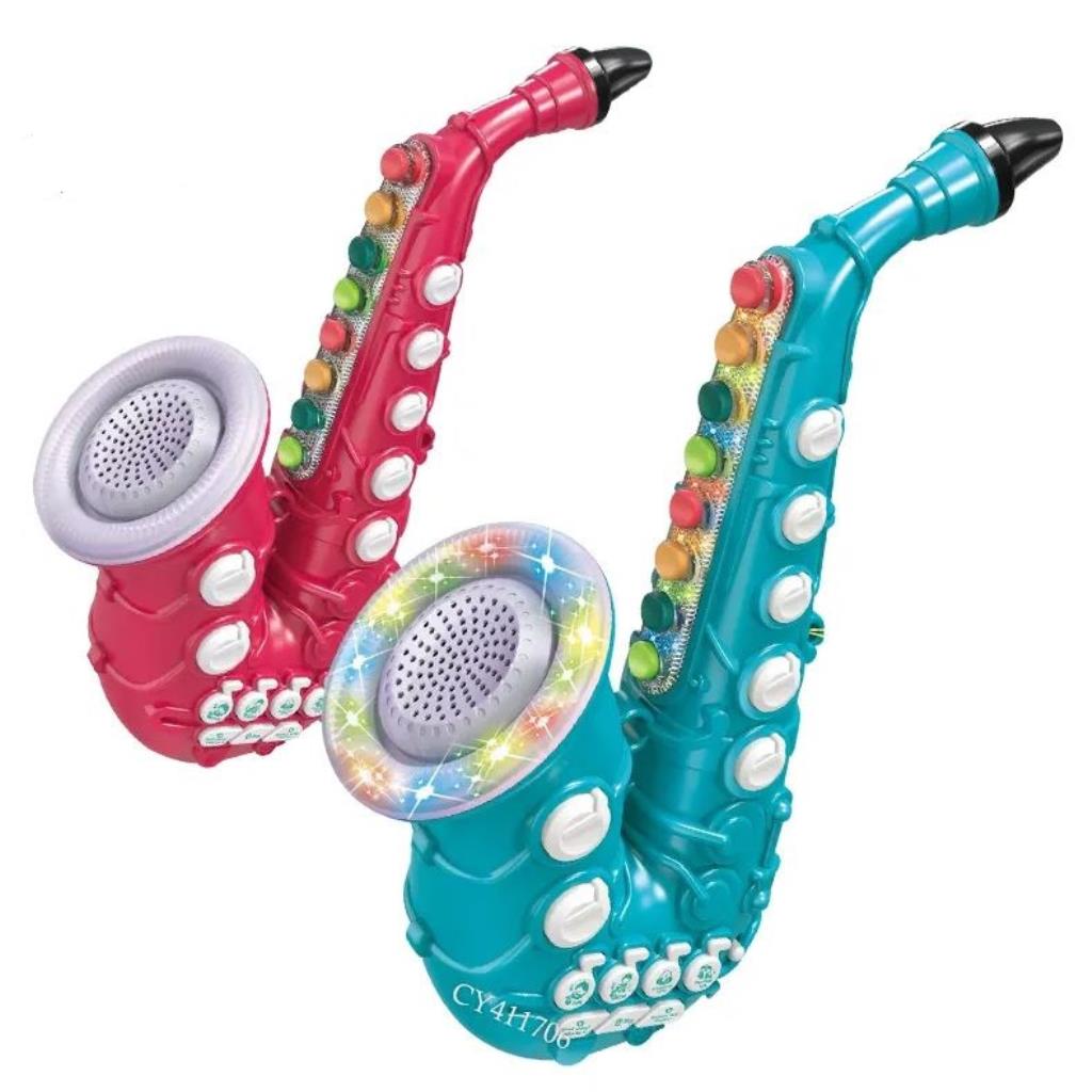 لعبة ساكسفون موسيقي للأطفال – مع أضواء وأصوات